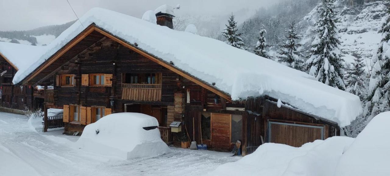 Charmieux Appartement En Chalet Typique Le Grand-Bornand Eksteriør bilde